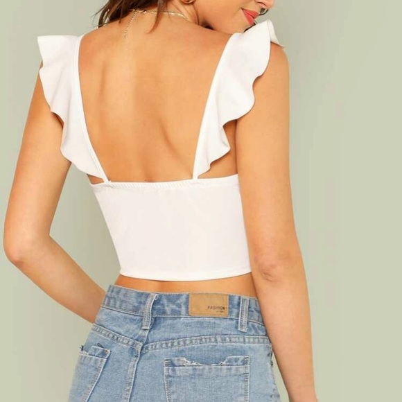 🌿3/$20 • SHEIN • Tie front top - Picture 2 of 4